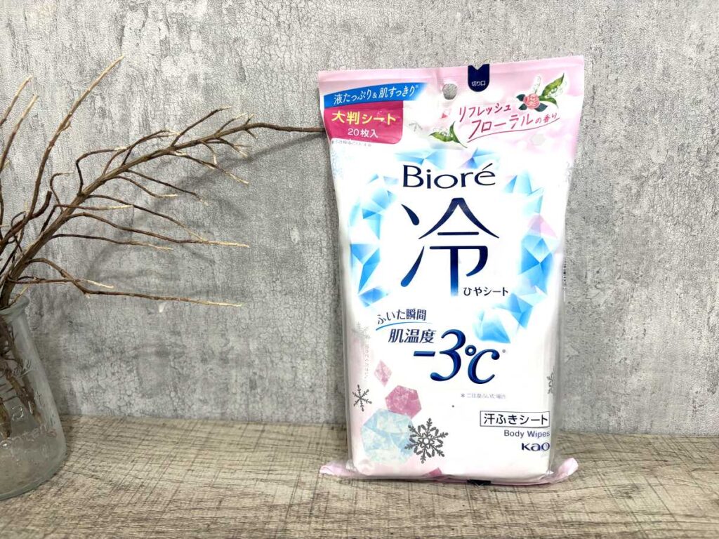 Biore cooling body sheet pack in refreshing floral scent
