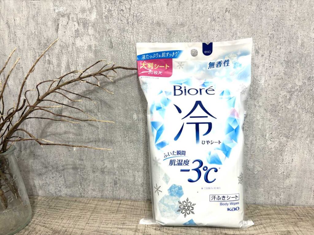 Biore cooling body sheet pack in unscented version