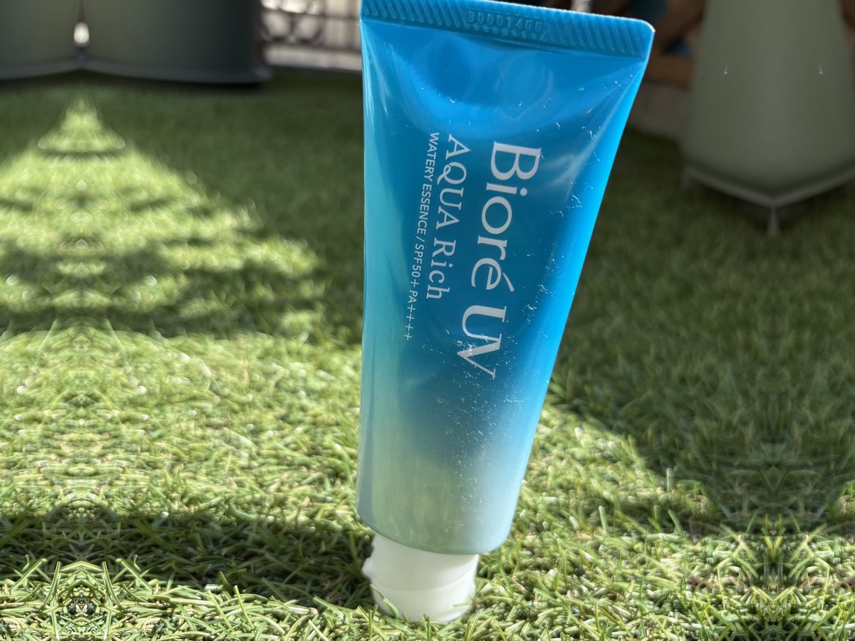 Biore UV Aqua Rich Watery Essence tube — lightweight Japanese sunscreen for everyday use