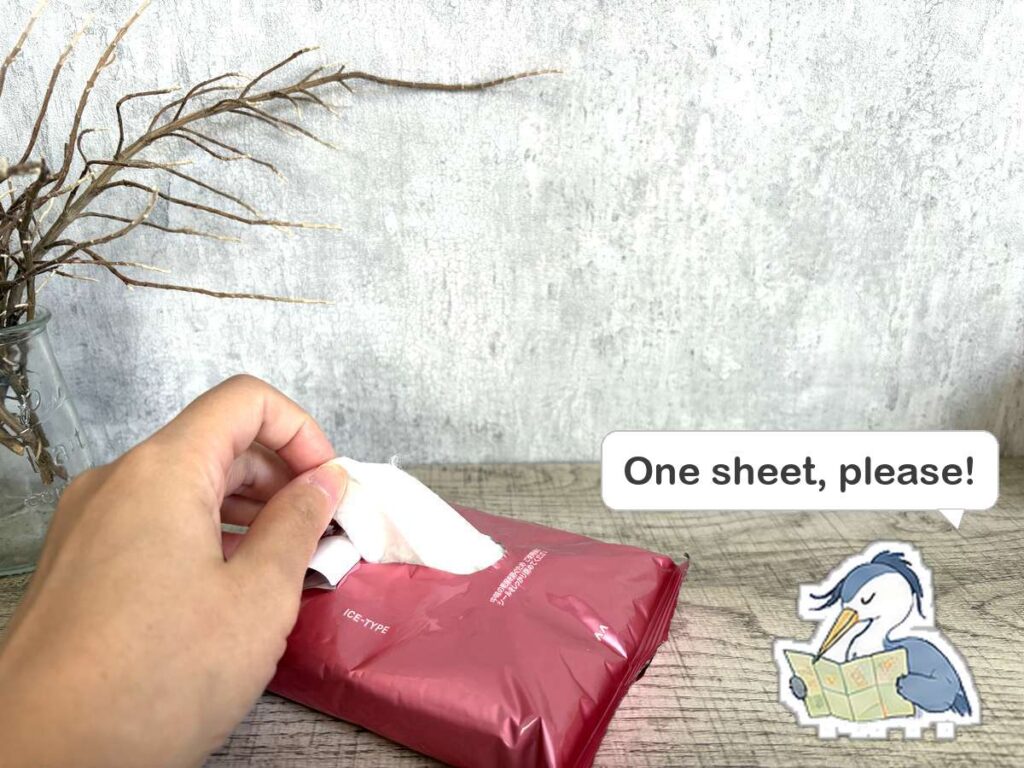 Pulling a cooling sheet out of a Gatsby pack