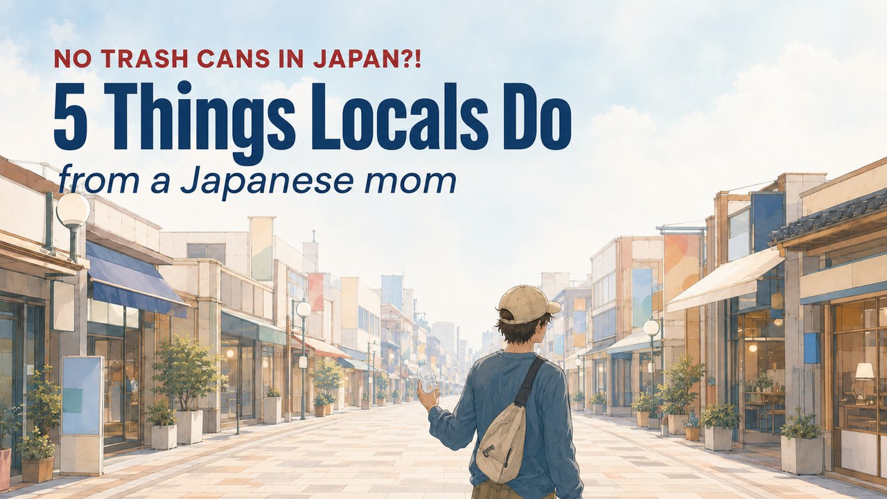 No trash cans in Japan: 5 things locals actually do, from a Japanese mom