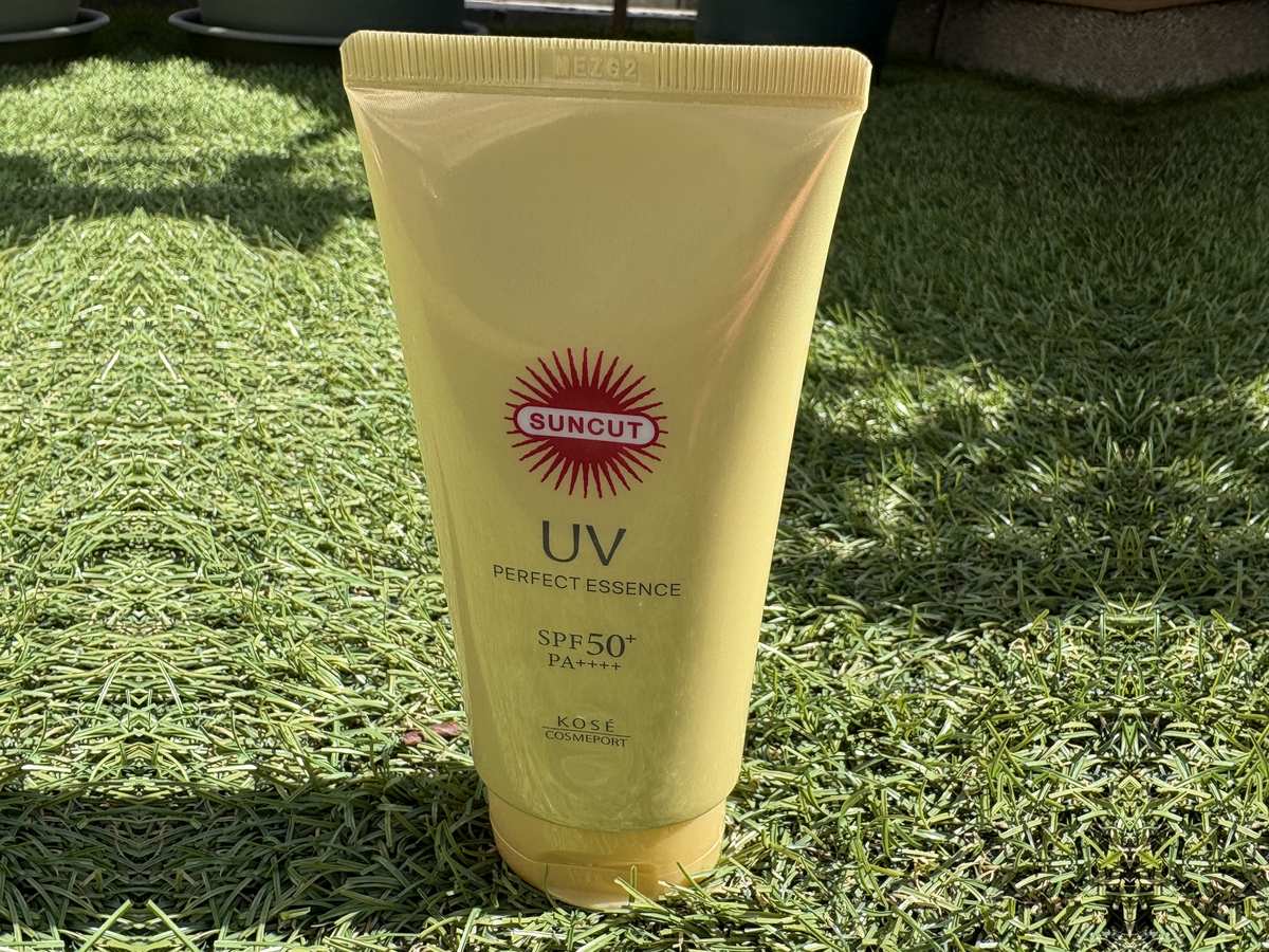 KOSE SUNCUT Perfect UV Essence tube — budget-friendly Japanese sunscreen