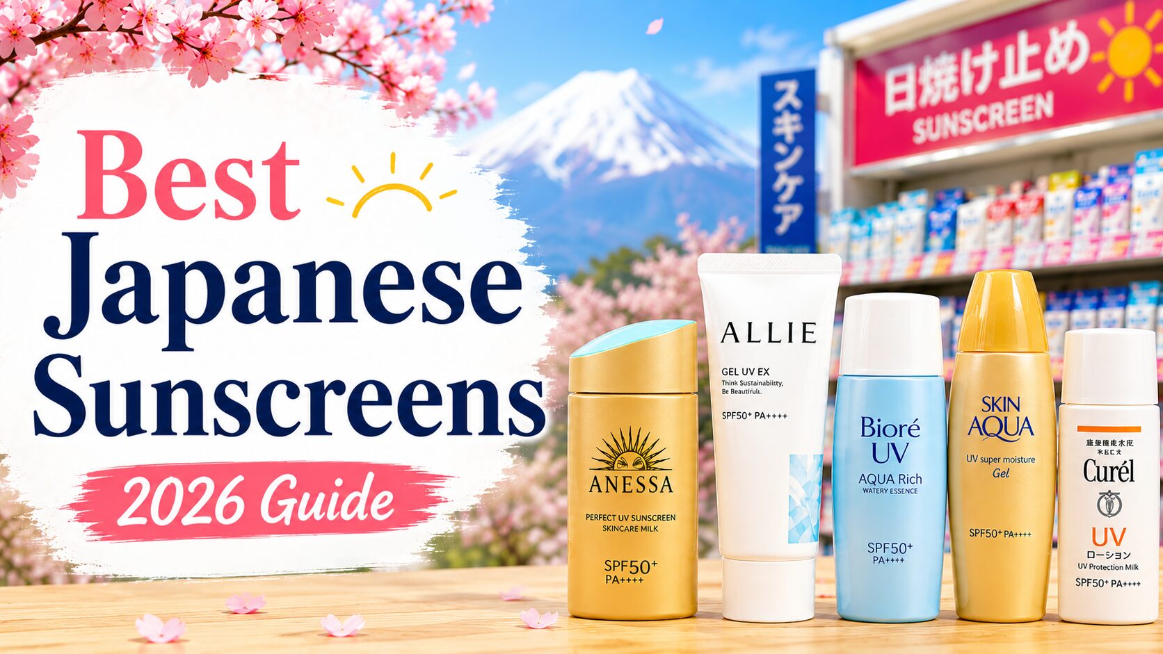 Best Japanese sunscreens available at Japanese drugstores in 2026